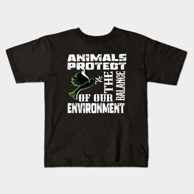 World Animal Day tshirt design 2023 Kids T-Shirt by RASCREATION 